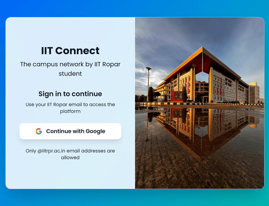 IIT Connect (WIP) - A work-in-progress project for IIT connections, aiming to connect students and alumni.