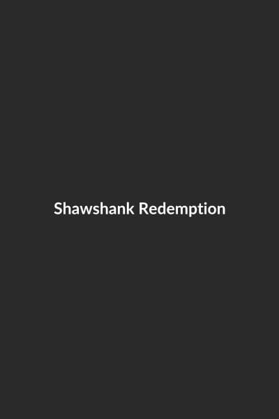 Shawshank Redemption poster