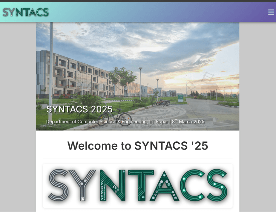 SYNTACS '25 SYNTACS '25 - SYmposium on Novel Technologies and Advances in Computer Science